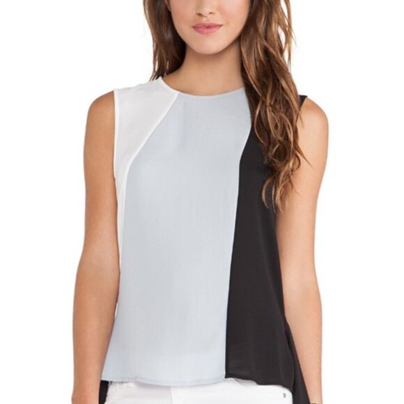 BCBGMaxAzria tri-color tank top size L - Picture 1 of 8